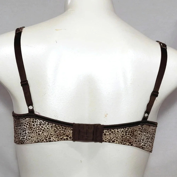 36C Vanity Fair 75338 Illumination UW Bra Brown Animal NWT - Picture 3 of 3
